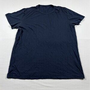 Marine Layer MENS T-Shirt Blue Crew Supima Cotton Modal Blend Tee Sz L/XL FLAW